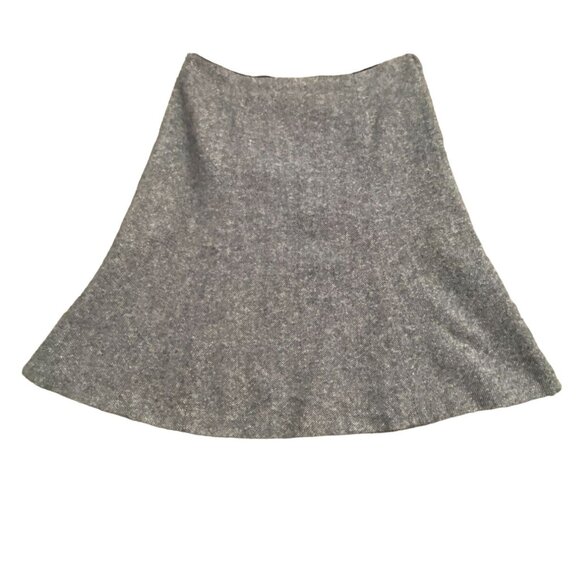 Gap Tweed Flare Bottom Midi-Skirt-Black/White/Gray-Size 8-GUC - Picture 1 of 6